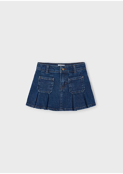 Lacivert Kız Çocuk Kot Etek 4901 fırsatları