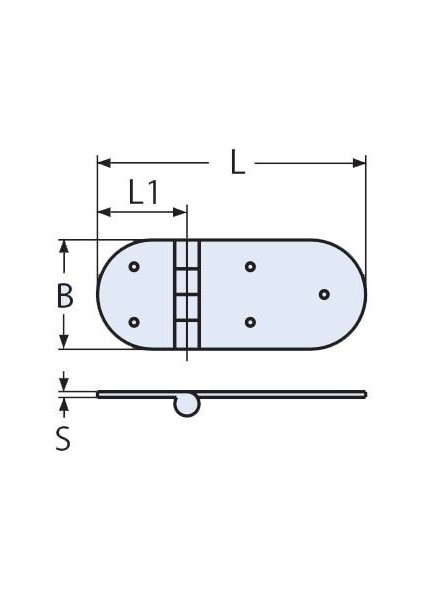 126 x 40, 316 Kalite Paslanmaz Menteşe Civatalı fırsatları