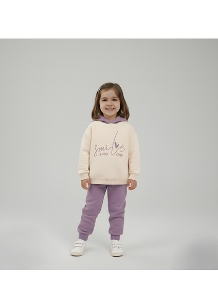 Kız Çocuk Kapüşonlu Takım