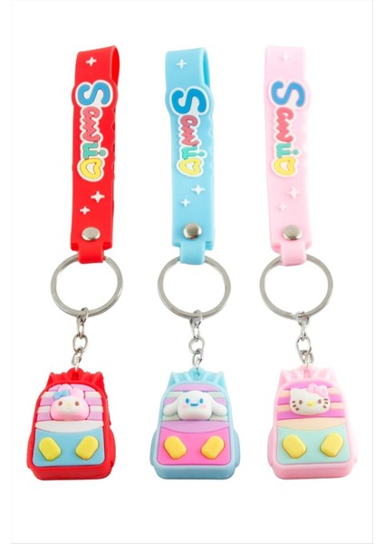 Sırt Çantası Çzgflm Karakteri Silikon Anahtarlık