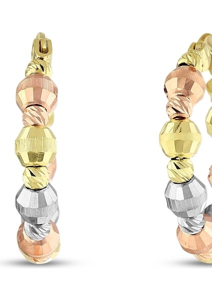 Dorika Toplu Altın Halka Küpe - 14K fiyatları