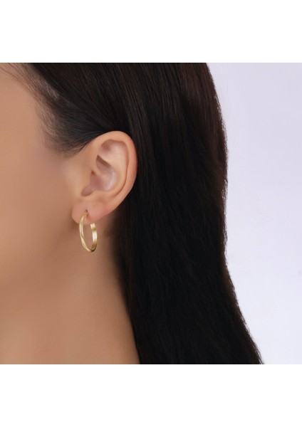 Altın Halka Küpe - 14K modelleri