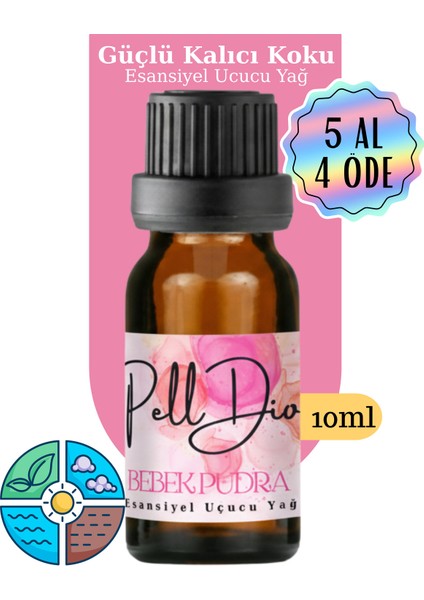 Bebek Pudrası Esansiyel Uçucu Koku Yağı Buhurdanlık Yağı Difüzör Esansı Hobi Esans Ortam Oda 10ML