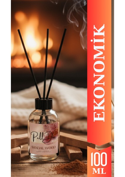 Sandal Ağacı Eko Çubuklu Oda Kokusu - Kokulu Çubuk 100ML