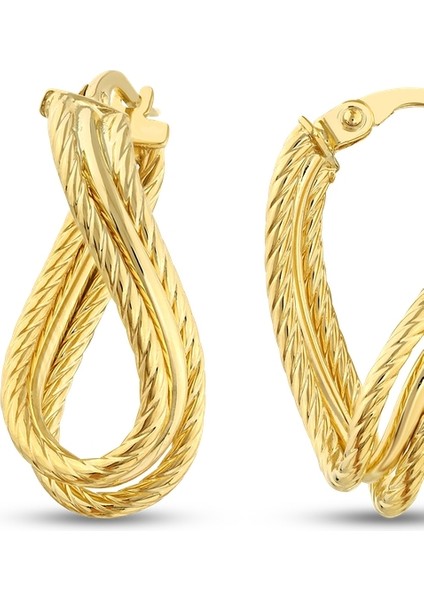 Altın Tasarım Küpe - 14K fiyatları