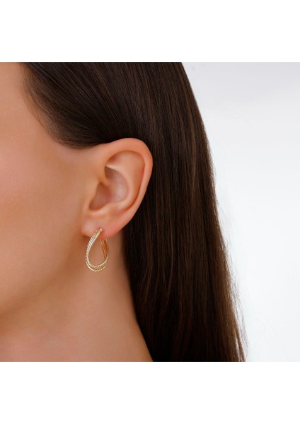 Altın Tasarım Küpe - 14K modelleri