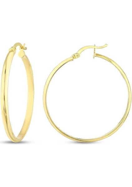 Altın Halka Küpe - 14K