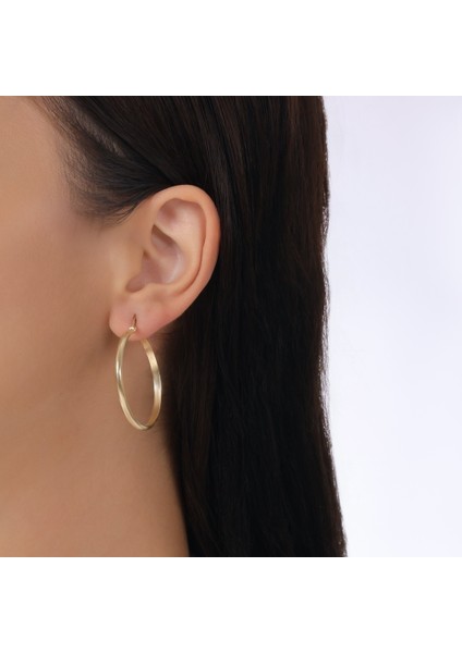 Altın Halka Küpe - 14K modelleri