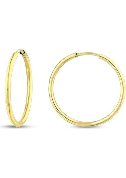 Altın Halka Küpe - 14K