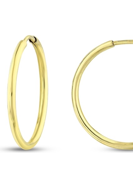 Altın Halka Küpe - 14K fiyatları