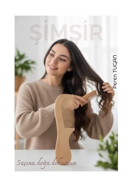 Doğal Şimşir Ahşap Tarak – 16 Cm, Anti-Statik, Kepek Karşıtı ve El Yapımı