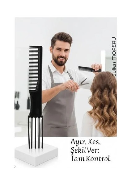 Bayan Kuaförü Saç Kesim Tarağı - Profesyonel Kuaför Saç Kesim Tarağı | Krepe, Ayırma ve Şekillendirme Tarağı fiyatları