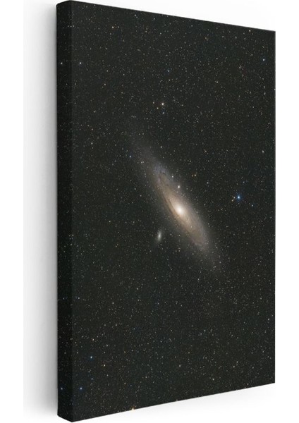 Andromeda - Yıldızlar Arasında Parlayan Galaksi Kanvas Tablo modelleri
