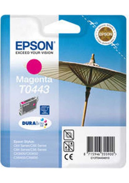 T0443-C13T04434020 Kırmızı Orijinal Kartuş-C Grade