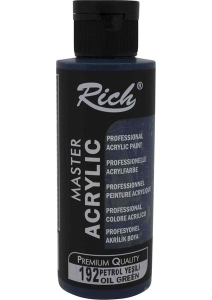 Rich Akrilik Boya Master 120 cc Petrol Yeşili 192