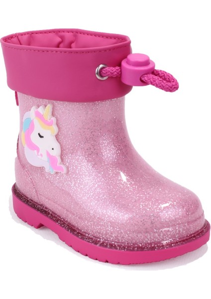 W10339 Bimbi Unicornio Fuşya Ortopedik Kız Çocuk Yağmur Çizme