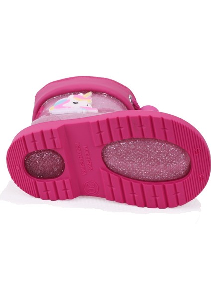 W10339 Bimbi Unicornio Fuşya Ortopedik Kız Çocuk Yağmur Çizme fırsatları