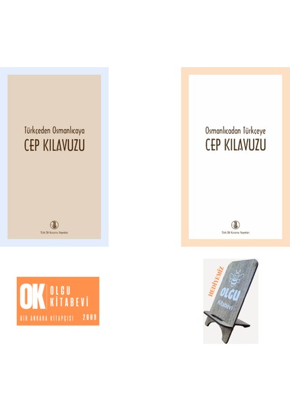 Türkçeden Osmanlıcaya Cep Kılavuzu - Osmanlıcadan Türkçeye Cep Kılavuzu / 2 Kitap (Telefon Tutucu Hediye)