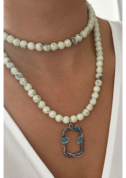 Cam Boncuk Yaprak Figürlü Kolye fiyatları