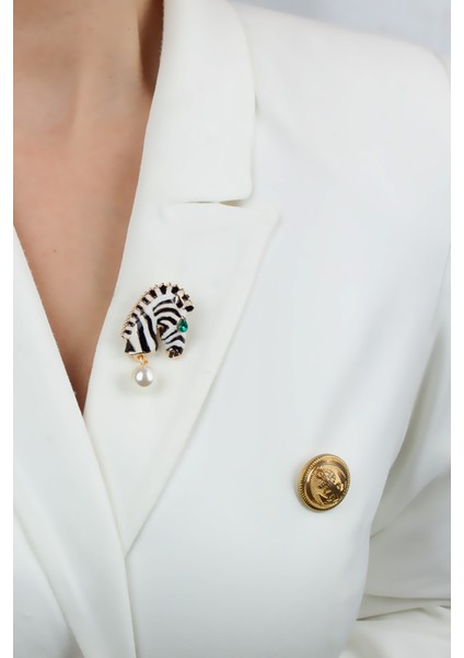 Inci Sallantılı Zebra Broş fiyatları