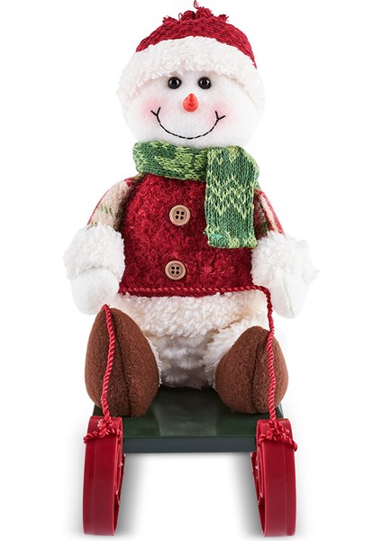 New Year Yılbaşı Lucy Snowman Peluş Obje 10X23X26 cm fiyatları