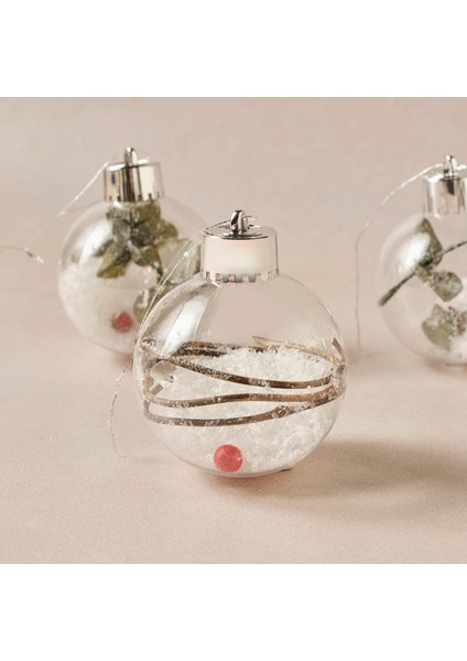 New Year Yılbaşı Flower 4lü Set Top Ağaç Süsü 8 cm fiyatları