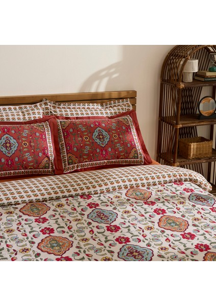 Pueblo %100 Pamuk Çift Kişilik Nevresim Takımı Kiremit indirimleri