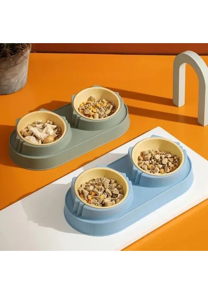Çift Bölmeli Mama ve Su Kabı