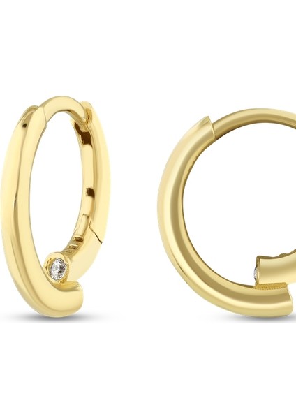 Tasarım Halka Küpe - 14K fiyatları