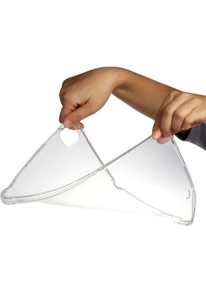 iPad Pro 12.9 2022 M2. Nesil Uyumlu Uyumlu Spıa Tablet Nitro Anti Shock Silikon Kapak-Renksiz indirimleri