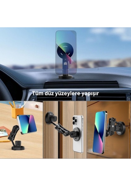 Cfx-13 Manyetik Araç Içi Telefon Tutucu (Vakumlu – Magsafe Uyumlu)