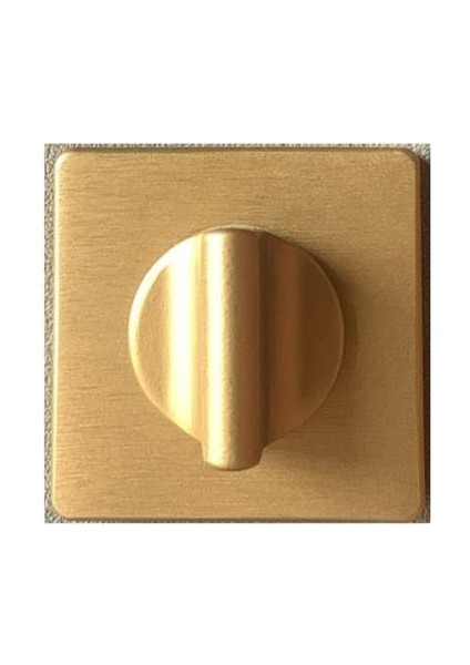 RO11 Kapı Kolu Rozeti Wc Fırçalı Mat Altın 52X52X9 mm