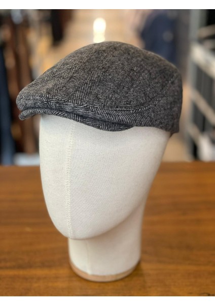 Ingiliz London Model Kaşe Kumaş Kasket Şapka