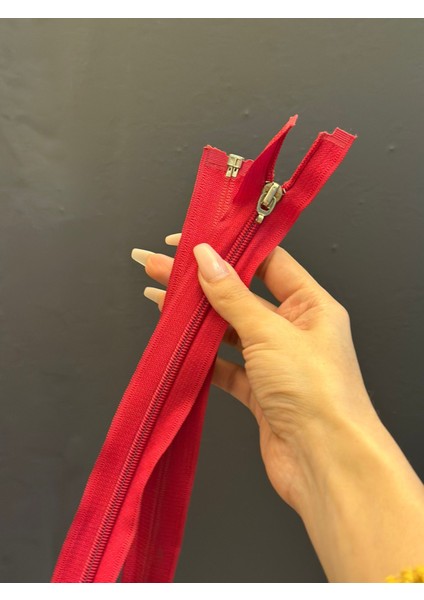 84X3 cm Kırmızı Fermuar fiyatları