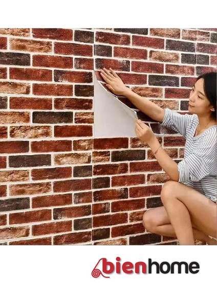 4 Adet, 70X70 cm 0,50M² Kırmızı 3D Kendinden Yapışkanlı Esnek Duvar Kağıdı Kaplama Paneli Köpük -5015 indirimleri