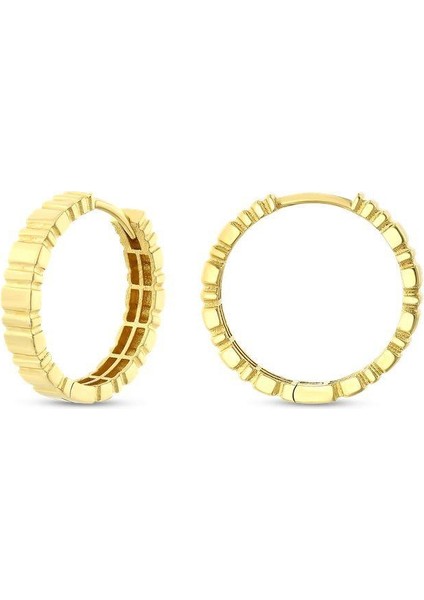 Altın Halka Küpe - 14K