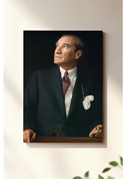 4K Ultra Yüksek Kalite Mustafa Kemal Atatürk - Kanvas Tablo