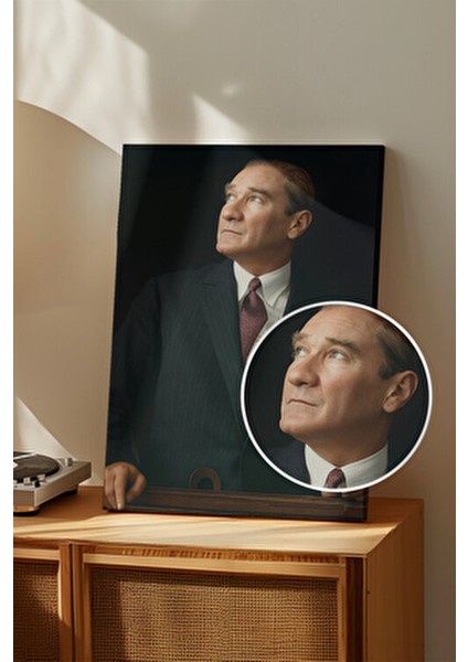 4K Ultra Yüksek Kalite Mustafa Kemal Atatürk - Kanvas Tablo fırsatları