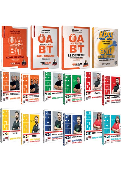 2026 Meb Ags Tüm Konular Konu Anlatımı-Soru Bankası-Öabt Coğrafya Öğretmenliği