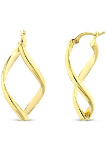 Altın Tasarım Küpe - 14K