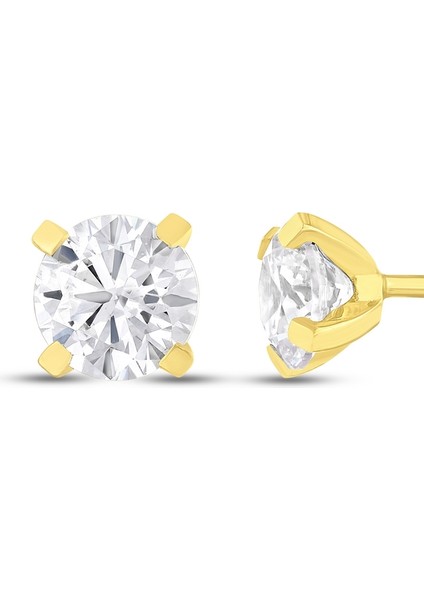 Altın Tektaş Küpe - 14K fiyatları