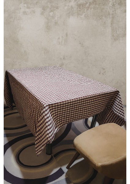 170X170 Pöti Kareli Masa Örtüsü – Günlük Kullanıma Uygun, Şık ve Pratik