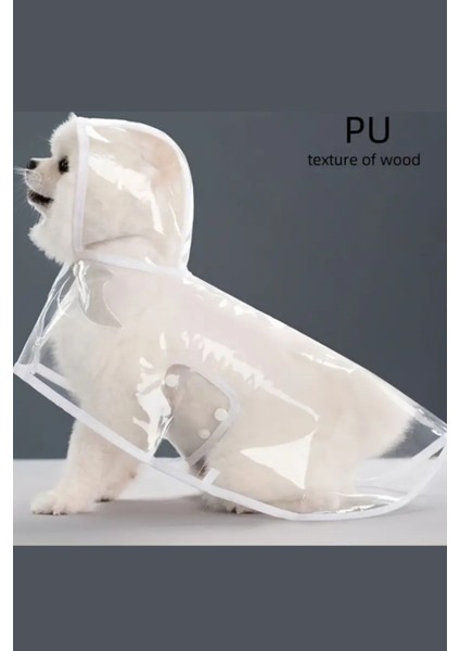 1 Adet-Pomeranian Şeffaf Köpek Yağmurluğu – Pvc, Su Geçirmez, Tüm Irklar Için Uygun