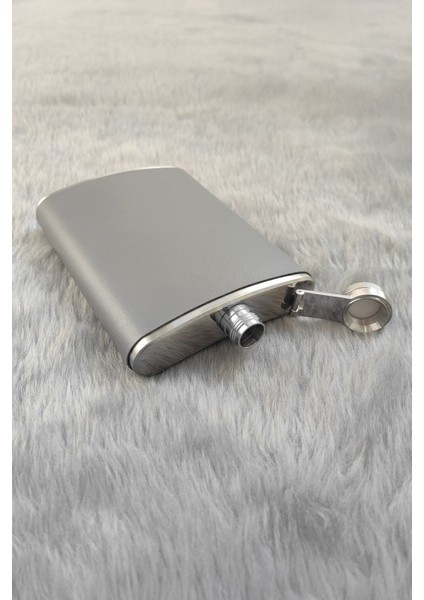 Çelik 8 Oz Gri Deri Kaplı 240 ml Içki Matarası RD56 fiyatları