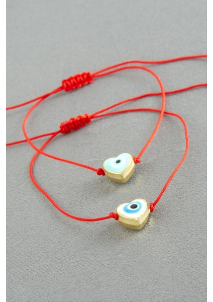 Kalp Nazar Ip Bileklik 2 Adet fiyatları