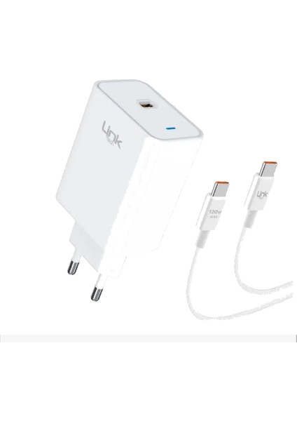 T463E Eco 45W Turbo (67-120W) Type-C To Type-C Kablolu Şarj Aleti