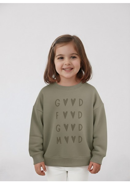 Kız Çocuk Baskılı Sweatshirt