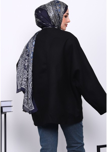 Siyah Düğme Detaylı Astarlı Kaşe Ceket fırsatları