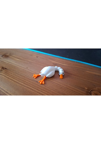 3D Baskı Eklemli Ördek – Hareketli Masaüstü Oyuncak ve Dekoratif Figür (10 Cm)