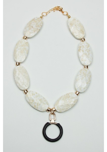 Siyah Halka Detay Choker Kolye modelleri